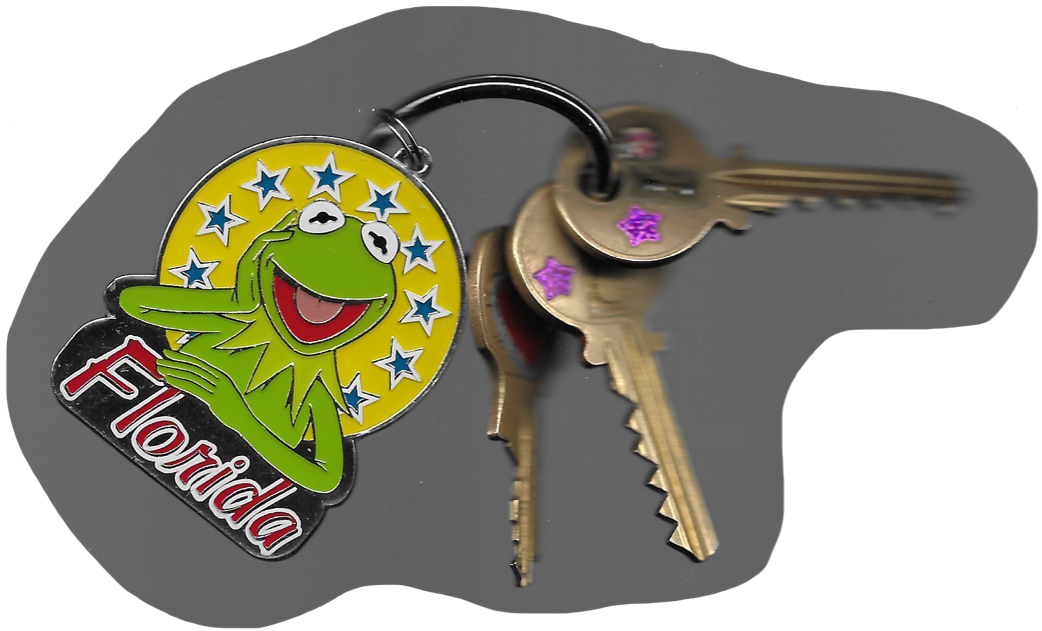 keys with kermit keychain